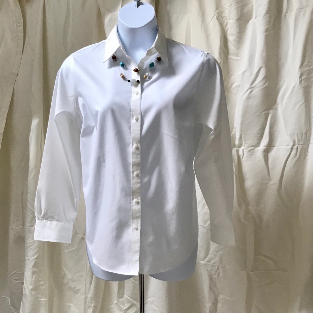 Jones NY White Button Down Shirt, Size 1X